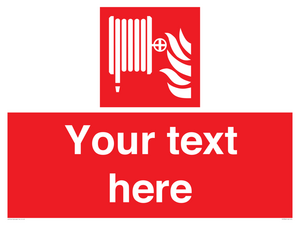 Custom Fire hose reel Sign